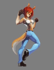 Rating: Safe Score: 0 Tags: alpha_channel beast's_fury bottomwear breasts chaos-draco cleavage clothed clothing denim denim_bottomwear denim_clothing e621 female fighting_pose footwear green_eyes hair hi_res hybrid jeans kangaroo looking_at_viewer macropod mammal marsupial matilda_(mattie) muscular muscular_female pants plantigrade pose raised_arm red_hair serious shaded shirt shoes short_hair simple_background solo tail tank_top topwear transparent_background User: bunchy7s