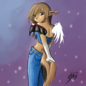 Rating: Safe Score: 0 Tags: 1:1 2005 anthro bottomwear canid canine clothed clothing denim denim_bottomwear denim_clothing digital_media_(artwork) e621 ear_tuft feathered_wings feathers female fur jeans low_res mammal mats_(artist) membrane_(anatomy) membranous_wings mismatched_wings pants rear_view small_wings snow snowing solo tail tuft wings User: bunchy7s