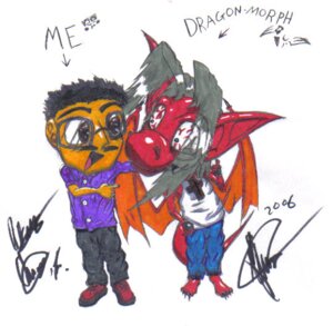 Rating: Safe Score: 0 Tags: 2006 4_toes 5_fingers andres_chung_jr anthro armor barefoot big_ears black_hair bloodshot_eyes bottomwear chibi claws clothed clothing cross dragon duo e621 english_text eye_through_hair eyewear feet fingers footwear front_view gauntlets gesture glasses gloves grey_hair hair hand_gesture handwear human looking_aside male male_human mammal mythological_creature mythological_scalie mythology open_mouth orange_wings pants pointing pointing_at_another red_body red_skin scalie shirt shoes short_hair simple_background spread_wings standing tail text toe_claws toes tongue topwear translucent translucent_hair white_background wings yellow_body yellow_skin User: bunchy7s