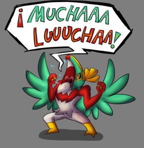 Rating: Safe Score: 0 Tags: alpha_channel ambiguous_gender anthro avian beak biped bird claws crossover drakithu e621 english_text feathered_wings feathers fur generation_6_pokemon green_body green_fur hawlucha hi_res mucha_lucha nintendo nude open_mouth pokemon pokemon_(species) raised_arm red_body red_fur shadow simple_background solo standing text tongue tongue_out transparent_background white_body white_fur wings yelling yellow_body yellow_eyes yellow_fur User: bunchy7s