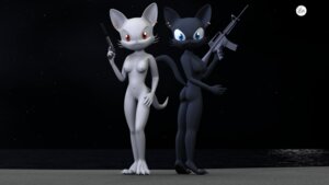 Rating: Explicit Score: 0 Tags: 16:9 3d_(artwork) anthro ar-15 assault_rifle black_body black_fur blue_eyes breasts destiny_(character) destiny_blackmoon digital_media_(artwork) digitigrade domestic_cat duo e621 ear_piercing felid feline felis female front_view full-length_portrait fur genitals gun handgun holding_assault_rifle holding_gun holding_handgun holding_object holding_pistol holding_ranged_weapon holding_rifle holding_weapon kittie m4 male mammal moon night nude piercing pistol portrait ranged_weapon red_eyes rifle sibling_(lore) silencer simple_background sister_(lore) sisters_(lore) sky standing star starry_sky tail vulva weapon white_body white_fur widescreen young User: bunchy7s