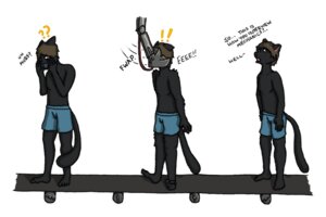 Rating: Questionable Score: 0 Tags: 3:2 animate_inanimate anthro base_one_layout basic_sequence bottomwear briefs clothing comic conveyor_belt digital_media_(artwork) domestic_cat e621 factory felid feline felis forced industrial latex linear_sequence machine male mammal neybulot okami-the-wolf one_row_layout pants plastic production rollers sequence shorts solo surprised text three_frame_image three_frame_sequence transformation transformation_sequence underwear vehicle vehicle_transformation User: bunchy7s