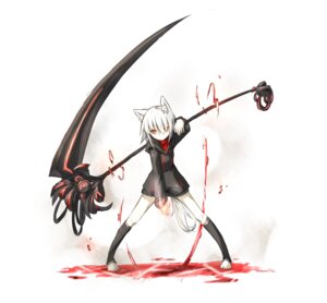 Rating: Safe Score: 0 Tags: animal_humanoid e621 female hair hi_res humanoid looking_at_viewer mammal melee_weapon polearm saku_(sakuto_kazanami) sakuto_kazanami scythe short_hair simple_background solo tail weapon white_background User: bunchy7s