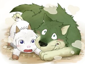Rating: Safe Score: 0 Tags: 4:3 barrault blush bovid canid canine canis caprine duo e621 feet feral fur gabu goat green_body green_fur hand_holding hindpaw hooves horn kemono lying male mammal mei_(one_stormy_night) one_stormy_night open_mouth paws quadruped size_difference tail white_body white_fur wolf User: bunchy7s