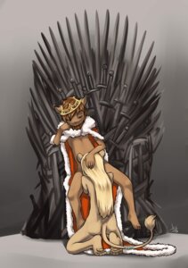 Rating: Explicit Score: 0 Tags: 2013 anthro anthro_on_anthro aogami blonde_hair breasts brown_body brown_eyes brown_fur brown_hair cape chair clothing crown duo e621 faceless_character faceless_female felid female flower fur furniture game_of_thrones gem gradient_background hair half-closed_eyes headgear hi_res iron_throne jewelry king kneeling leon_(montez) lion looking_down luna_(montez) male male/female mammal mane melee_weapon narrowed_eyes oral pantherine pawpads paws plant rear_view royalty sex shaded side_boob signature simple_background sitting sword throne weapon User: bunchy7s