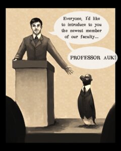Rating: Safe Score: 0 Tags: 4:5 accessory alcid ambiguous_gender avian bird bowler_hat clothed clothed_feral clothing detailed detailed_background dialogue duo e621 english_text eyewear feral great_auk hair hat headgear headwear human humor lari lectern male mammal monocle necktie professor_auk realistic recently_extinct_species text unknown_artist User: bunchy7s