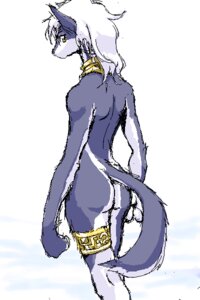 Rating: Safe Score: 0 Tags: 2:3 aliasing anthro butt canid canine digital_media_(artwork) e621 female fox hair knee_pit long_neck mammal mo-hiro nude oekaki portrait rear_view simple_background slim solo tail three-quarter_portrait white_background white_hair User: bunchy7s