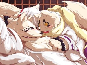Rating: Safe Score: 0 Tags: 4:3 anthro asian_clothing blush canid canine clothed clothing duo e621 east_asian_clothing female fox fur gingitsune gintaro haru_(gingitsune) japanese_clothing kimono kokkoman loli male mammal muscular pose white_body white_fur young User: bunchy7s