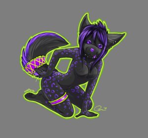 Rating: Questionable Score: 0 Tags: 2012 accessory alpha_channel anthro biped black_body breasts butt_slap canid canine canis digital_media_(artwork) e621 featureless_breasts female full-length_portrait furgonomics garter kneeling legband looking_at_viewer mammal nude portrait purple_eyes purple_spots riny signature simple_background slap solo spanking spots tail tail_accessory tail_garter thighband tongue transparent_background unknown_artist unknown_artist_signature wolf User: bunchy7s