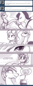 Rating: Safe Score: 0 Tags: 2012 angry bisexual blush comic crown cutie_mark dialogue e621 english_text equid equine feathered_wings feathers female feral food friendship_is_magic hasbro headgear hi_res horn jelly_(food) jewelry john_joseco kissing male mammal mane my_little_pony mythological_creature mythological_equine mythology princess_celestia_(mlp) smile smug stated_homosexuality stated_sexuality suggestive text tiara tumblr unicorn winged_unicorn wings User: bunchy7s