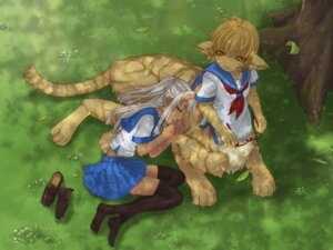 Rating: Safe Score: 0 Tags: 4:3 asian_clothing clothing cuddling demon duo e621 east_asian_clothing eyes_closed eyewear felid female glasses grass hi_res horn humanoid_pointy_ears japanese_clothing japanese_school_uniform mammal outside pantherine plant pointy_ears school_uniform serafuku sleeping tail taur tiger uniform wallpaper whisper_(artist) User: bunchy7s