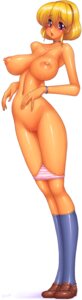 Rating: Explicit Score: 0 Tags: blonde_hair breasts collar female highres huge_breasts kneehighs lipstick loafers makeup mashitaka navel nipples panties panty_pull purple_eyes rule34 shiny_skin striped striped_panties underwear User: bunchy7s