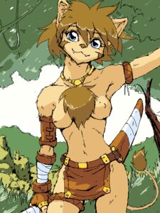 Rating: Questionable Score: 0 Tags: 3:4 :3 anthro bare_breasts boomerang bottomwear breasts casual_exposure chest_tuft clothed clothing digital_media_(artwork) domestic_cat e621 felid feline felis female forest fur hair jungle kemono loincloth mammal mo-hiro naturally_censored nipple_outline nipple_tuft oekaki outside plant sky solo tail topless tree tribal tuft User: bunchy7s