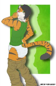 Rating: Questionable Score: 0 Tags: anthro bottomwear cargo_pants clean_diaper clothed clothing diaper e621 felid harleythetiggy male mammal pantherine pants solo tiger wearing_diaper white_diaper yuniwolfsky User: bunchy7s