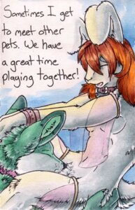 Rating: Explicit Score: 0 Tags: anthro bdsm bodily_fluids breasts canid canine collar cunnilingus dialogue duo e621 english_text eyes_closed female fox fur genital_fluids hair interspecies lagomorph leporid male male/female mammal oral rabbit red_hair ruaidri sex sitting tail text the_pet_bunny vaginal vaginal_fluids white_body white_fur User: bunchy7s