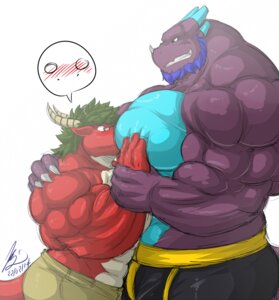 Rating: Questionable Score: 0 Tags: 2014 abs anthro archived_source arm_grab asian_mythology athletic beard biceps big_muscles blue_body blue_hair blue_skin blush bottomwear brown_eyes claws clothed clothing dragon duo e621 east_asian_mythology eastern_dragon embarrassed facial_hair fangs green_eyes green_hair grey_body grey_skin grin hair head_between_pecs horn huge_muscles larger_male male male/male muscular muscular_male mythological_creature mythological_scalie mythology pec_grab pecs pose purple_body purple_skin quazy red_body red_skin reptile scales scalie shorts simple_background size_difference smaller_male smile standing tail teeth topless unavailable_at_source vermont_(danny-mac-quazy) white_background yongdasom User: bunchy7s