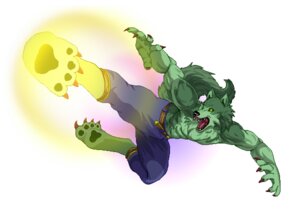 Rating: Questionable Score: 0 Tags: anthro attack battle canid canine canis claws clothed clothing e621 fangs feet hindpaw male mammal muscular muscular_anthro muscular_male paws penfox solo tail teeth topless wolf User: bunchy7s