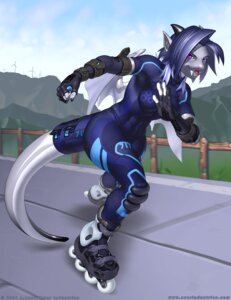 Rating: Safe Score: 0 Tags: 2006 5_fingers abs anthro belly biped breasts claws clothed clothing copyright_symbol cyberpunk detailed_background digital_media_(artwork) dragon e621 fangs female fingers footwear furgonomics gloves hair handwear inline_skates j_axer leigh mythological_creature mythological_scalie mythology non-mammal_breasts outside purple_eyes purple_hair purple_sclera roller_skates scalie skating solo spandex symbol tail teeth text tight_clothing wide_hips User: bunchy7s