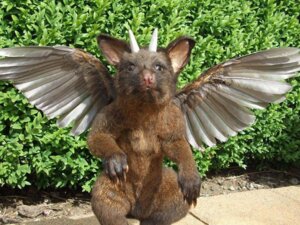 Rating: Safe Score: 0 Tags: 4:3 ambiguous_gender andrew_lancaster avian claws e621 feathered_wings feathers feral grandfathered_content horn hybrid looking_at_viewer mammal nightmare_fuel plant plushie real rodent shrub solo unknown_species what what_has_science_done wings User: bunchy7s