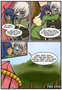 Rating: Safe Score: 0 Tags: all_the_king's_men anthro blue_eyes blue_hair border brown_eyes comic dialogue digital_media_(artwork) duo e621 english_text felid femboy hair hug male male/male mammal mephitid multiple_scenes plant playing_prince skunk tail text theblackrook tree vandell white_border white_hair wood User: bunchy7s