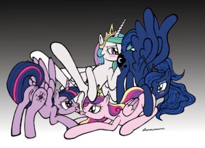 Rating: Explicit Score: 0 Tags: 2013 anus blue_body blue_feathers blue_fur blue_hair blush butt collaborative collaborative_cunnilingus collaborative_oral collaborative_sex crown cunnilingus cutie_mark e621 english_text equid equine feathered_wings feathers female female/female feral feral_on_feral foursome friendship_is_magic fur genitals group group_sex hair hasbro headgear hooves horn ihavnoname incest_(lore) licking looking_pleasured mammal multicolored_hair my_little_pony mythological_creature mythological_equine mythology oral pink_body pink_feathers pink_fur princess_cadance_(mlp) princess_celestia_(mlp) princess_luna_(mlp) pseudo_incest_(lore) purple_body purple_eyes purple_feathers purple_fur purple_hair royalty sex sibling_(lore) sister_(lore) sisters_(lore) text tongue tongue_out twilight_sparkle_(mlp) two_tone_hair vaginal vulva white_body white_feathers white_fur winged_unicorn wings User: bunchy7s