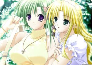 Rating: Explicit Score: 0 Tags: 2girls blonde_hair blue_eyes breasts cross female game_cg green_eyes green_hair jewelry kareha long_hair multiple_females multiple_girls necklace official_art pointy_ears rule34 shigure_asa short_hair shuffle! yuri User: bunchy7s