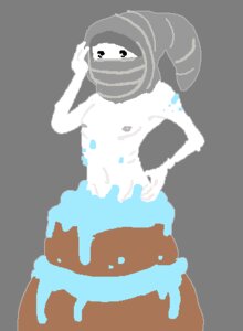 Rating: Questionable Score: 0 Tags: 2009 4_fingers aliasing alien alien_humanoid alpha_channel cake carapacian crossgender dessert digital_media_(artwork) e621 fingers food food_fetish food_play front_view hand_on_hip head_wrapping homestuck humanoid in_food low_res male mostly_nude ms_paint_adventures not_furry pecs peregrine_mendicant pop_out_cake reiface simple_background solo transparent_background white_body white_skin User: bunchy7s