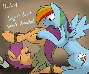 Rating: Explicit Score: 0 Tags: 2012 6:5 blue_body blue_feathers blue_fur bodily_fluids bottomless bound clothed clothing cutie_mark dialogue dominant dominant_female drooling duo e621 english_text equid equine eyes_closed feathered_wings feathers female female/female feral friendship_is_magic fur hair hasbro hat headgear headwear mammal multicolored_hair my_little_pony mythological_creature mythological_equine mythology oral orange_body orange_fur pegasus purple_hair rainbow_dash_(mlp) rainbow_hair saliva saliva_string scootaloo_(mlp) scootsisbestcmc sex simple_background submissive submissive_female tail text upside_down wings User: bunchy7s