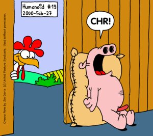 Rating: Explicit Score: 0 Tags: 2000 2boys anthro avian bag barn being_watched duo erection farm furry garfield_(series) garfield_and_friends humanoid_(artist) male male_only mammal orson penis pig rooster roy_rooster rule34 sketch smile suina sus_(pig) text User: bunchy7s