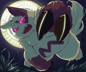 Rating: Safe Score: 0 Tags: ambiguous_gender claws e621 fur generation_3_pokemon glowing glowing_eyes grass night nintendo open_mouth outside plant pokemon pokemon_(species) solo tanabataday teeth white_body white_fur zangoose zangoose_day User: bunchy7s