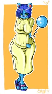Rating: Questionable Score: 0 Tags: anthro big_breasts blush breasts clothing e621 eyewear female generation_2_pokemon glasses green_eyes hi_res looking_at_viewer marill meryl_(shmucky) nintendo pokemon pokemon_(species) pokemorph shmucky_(artist) shy slightly_chubby solo sweater topwear wide_hipped_anthro wide_hipped_female wide_hips User: bunchy7s