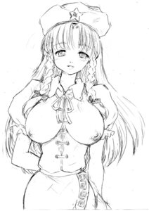 Rating: Questionable Score: 0 Tags: 1girls arm_behind_back artist_request bow braid breastless_clothes breastless_clothing breasts china_dress chinese_clothes female hairbow hat hong_meiling long_hair monochrome rule34 sketch solo star the_embodiment_of_scarlet_devil touhou twin_braids User: bunchy7s