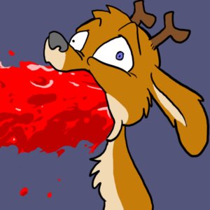 Rating: Questionable Score: 0 Tags: 1:1 2000s_(media) 2d_animation acorndeer animated animated_gif anthro antlers blood blood_from_mouth blood_in_mouth bodily_fluids e621 horn jackalope lagomorph loop low_res male mammal reaction_image short_playtime simple_background solo source_request unknown_(2000s) vomit vomiting vomiting_blood what User: bunchy7s