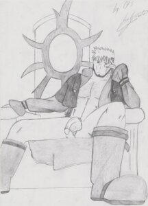 Rating: Explicit Score: 0 Tags: 1boy balls cys flaccid flaccid_penis king_of_fighters leopold_goenitz male male_only monochrome penis rule34 snk solo tagme User: bunchy7s