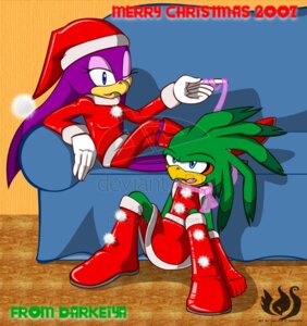 Rating: Safe Score: 0 Tags: 2007 accipitrid accipitriform anthro avian beak bird blue_eyes boots bottomwear christmas christmas_clothing christmas_headwear clothed clothing crossdressing darkeiya detailed_background distracting_watermark duo e621 female footwear furniture gloves green_body handwear hat headgear headwear hirundinid holidays jet_the_hawk male one_eye_closed oscine passerine purple_body santa_hat sega shoes skirt sofa sonic_riders sonic_the_hedgehog_(series) swallow_(bird) toony watermark wave_the_swallow wink User: bunchy7s
