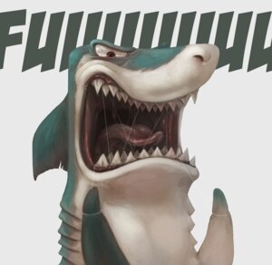 Rating: Safe Score: 0 Tags: 2012 ambiguous_gender angry aquatic brown_eyes dental_floss digital_media_(artwork) digital_painting_(artwork) e621 fangs fin fish frown gills gums half-length_portrait humor mammal meme notched_fin open_mouth painting_(artwork) portrait reaction_image shark sharp_teeth silverfox5213 simple_background solo teeth tongue uvula white_background yelling User: bunchy7s