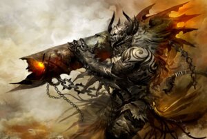 Rating: Safe Score: 0 Tags: anthro bfg cannon chain charr charrzooka e621 felid guild_wars kekai_kotaki male mammal ranged_weapon solo warrior weapon User: bunchy7s