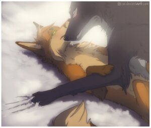 Rating: Questionable Score: 0 Tags: ambiguous/ambiguous ambiguous_feral ambiguous_gender azzai canid canine canis claw_marks claws domestic_dog duo e621 feral feral_on_feral fox interspecies mammal outside paws snow wolf User: bunchy7s