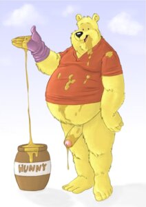 Rating: Explicit Score: 0 Tags: 1boy anthro barefoot bear bottomless color disney food food_on_body food_on_penis food_play foreskin glans gloves half-erect honey honey_on_genitals honey_on_penis male male_only overweight overweight_male partially_retracted_foreskin penis pooh_bear retracted_foreskin rule34 solo solo_male straight_hair uncircumcised uncut unknown_artist winnie_the_pooh_(franchise) yaoi User: bunchy7s