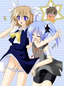 Rating: Explicit Score: 0 Tags: bandage bandages bike_shorts blue_hair blush brown_hair dress goshiki_kurou kurobuchi_aqua male original panties panty_pull penis rionoil rule34 shirakawa_maria surprised tied_hair trap twintails uncensored underwear User: bunchy7s