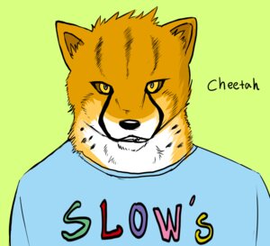 Rating: Safe Score: 0 Tags: anthro bust_portrait cheetah clothed clothing e621 english_text felid feline front_view green_background hysk looking_at_viewer male male_anthro mammal portrait simple_background solo text yellow_eyes User: bunchy7s Rating: Safe Score: 0 Tags: anthro bust_portrait cheetah clothed clothing e621 english_text felid feline front_view green_background hysk looking_at_viewer male male_anthro mammal portrait simple_background solo text yellow_eyes User: bunchy7s