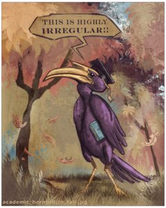 Rating: Safe Score: 0 Tags: 4:5 ambiguous_gender avian avian_butt beak bird book bucerotiform casque_(anatomy) clothing detailed_background dialogue e621 english_text feral hat hat_only head_crest headgear headgear_only headwear headwear_only hornbill hyptosis mostly_nude outside solo square_academic_cap text User: bunchy7s