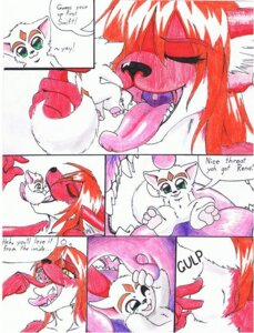 Rating: Questionable Score: 0 Tags: ambiguous_gender anthro aquavore35 black_nose canid canine comic dialogue dragon e621 english_text extreme_size_difference footprint fox fur male mammal mini mythological_creature mythological_scalie mythology open_mouth pawprint red_body red_fur scalie size_difference spikes tail text tongue vore white_body white_fur wings User: bunchy7s