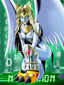 Rating: Safe Score: 0 Tags: 3:4 accessory bandai_namco breasts circlet claws clothing digimon digimon_(species) e621 egyptian egyptian_clothing egyptian_headdress feathered_wings feathers felid female fur green_background headdress headgear headwear jewelry low_res mammal maximilian-destroyer mythological_creature mythological_sphinx mythology necklace nefertimon seshed_circlet simple_background solo tail uraeus usekh white_body white_feathers white_fur wings User: bunchy7s