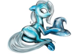 Rating: Questionable Score: 0 Tags: butt clothing e621 equid equine female feral friendship_is_magic hasbro hat headgear headwear hi_res horn lachasseauxhiboux lying mammal my_little_pony mythological_creature mythological_equine mythology simple_background solo tail trixie_(mlp) unicorn white_background wizard_hat User: bunchy7s