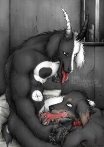 Rating: Explicit Score: 0 Tags: anthro bodily_fluids bovid canid canine canis caprine chain collar cum domestic_dog duo e621 erection fellatio genital_fluids genitals goat hooves male male/male male_penetrated male_penetrating male_penetrating_male mammal nagatsuki oral oral_penetration penetration penile penis penis_grab sex the_strange_show tongue User: bunchy7s