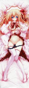 Rating: Explicit Score: 0 Tags: 1girls areolae bed_sheet black_panties blonde_hair blue_eyes blush bow breasts cleavage dakimakura dress dress_lift feet female hairbow hat high_resolution kazami_rei legs lily_white long_hair long_image lying no_bra on_back open_clothes open_shirt panties panty_pull pussy rei_kazami rule34 shirt solo tall_image thighhighs touhou uncensored underwear very_long_hair white_legwear white_thighhighs User: bunchy7s