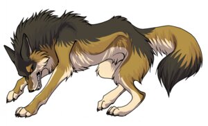 Rating: Safe Score: 0 Tags: brown_body brown_fur canid canine canis claws cleanminded911 domestic_dog e621 feral fur male mammal markings orange_eyes quadruped solo tail teeth User: bunchy7s