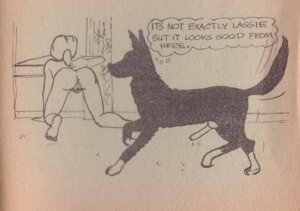 Rating: Explicit Score: 0 Tags: 20th_century all_fours ancient_art ass_up biped butt canid canine canis comic curtains digitigrade domestic_dog duo e621 english_text erection female feral fur genitals human leg_markings male mammal markings monochrome nude penis presenting presenting_hindquarters quadruped socks_(marking) text tijuana_bible unknown_artist vulva window User: bunchy7s