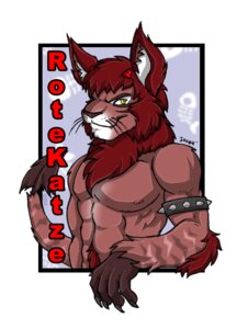 Rating: Safe Score: 0 Tags: abs abstract_background anthro armband blue_background brown_nose demon e621 fangs felid fur hair jax_the_bat looking_at_viewer male mammal muscular muscular_anthro muscular_male pecs red_body red_fur red_hair rotekatze simple_background solo tail teeth whiskers white_background yellow_eyes User: bunchy7s